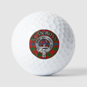 Clan Ross Wappen & Tartan Knot Golfball