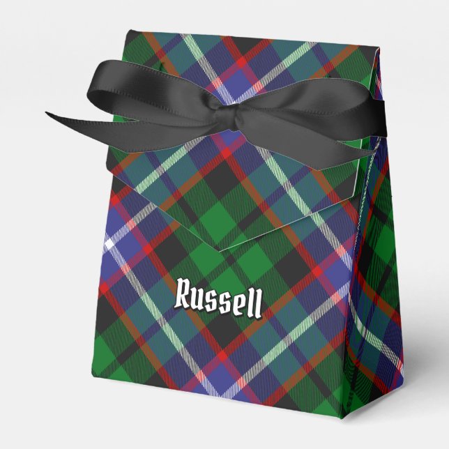 Clan Russell Tartan Geschenkschachtel (Vorderseite)