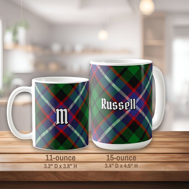 Clan Russell Tartan Kaffeetasse (Von Creator hochgeladen)