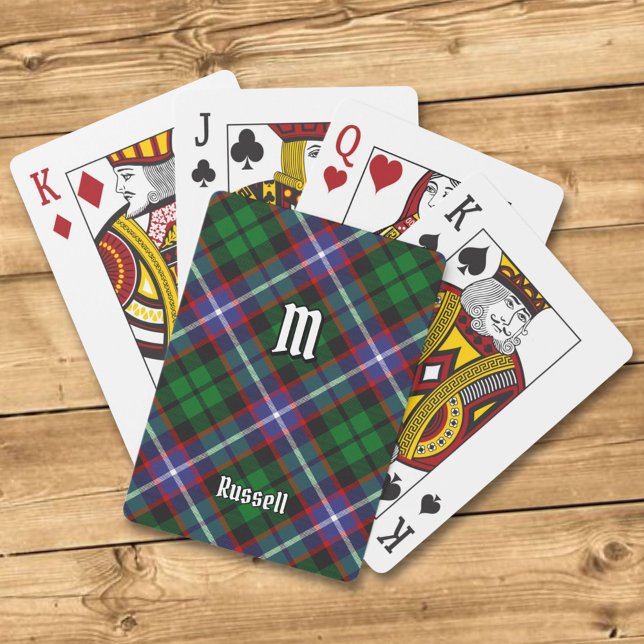 Clan Russell Tartan Spielkarten (Von Creator hochgeladen)