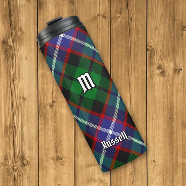 Clan Russell Tartan Thermosbecher (Von Creator hochgeladen)