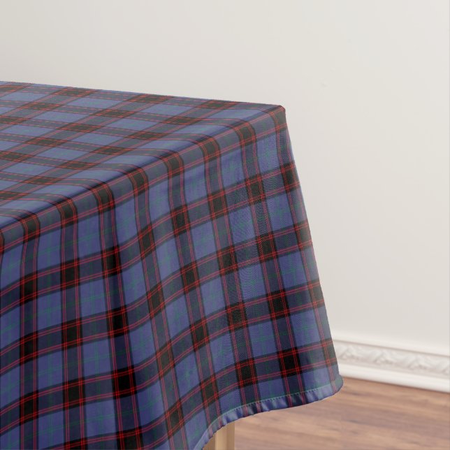 Clan Rutherford Royal Blue Scottish Tartan Tischdecke (Beispiel)