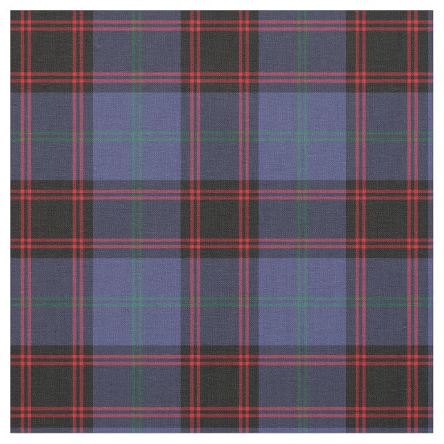 Clan Rutherford und Zuhause Tartan Stoff (Nahaufnahme)