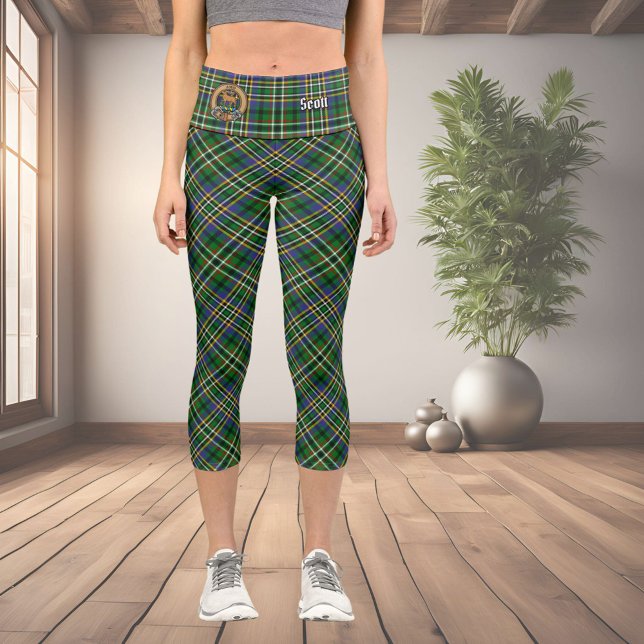 Clan Scott Green Tartan Capri Leggings (Von Creator hochgeladen)