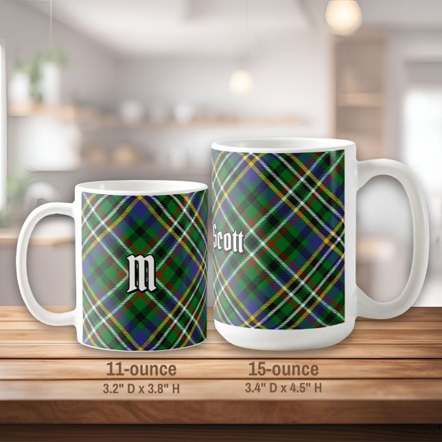 Clan Scott Green Tartan Coffee Tasse (Von Creator hochgeladen)