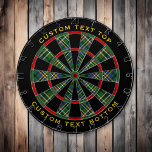 Clan Scott Green Tartan Dart Board Dartscheibe<br><div class="desc">Clan Scott traditioneller grüner Tartan mit modernen Farben. Nahtloses Muster. Zwei benutzerdefinierte Textbereiche auf dem äußeren Ring.</div>