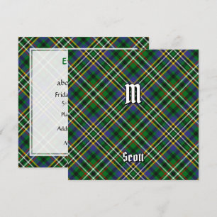 Clan Scott Green Tartan Einladung