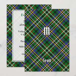 Clan Scott Green Tartan Einladung