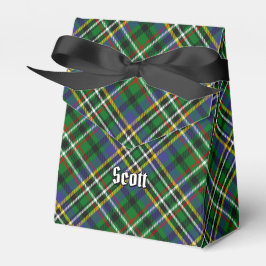 Clan Scott Green Tartan Favor Box Geschenkschachtel