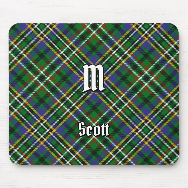 Clan Scott Green Tartan Mouse Pad Mousepad (Vorne)