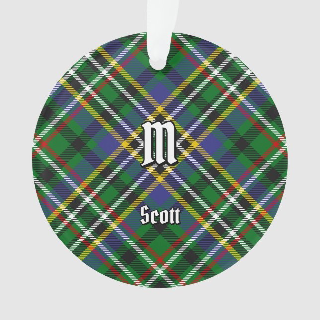 Clan Scott Green Tartan Ornament (Vorderseite)