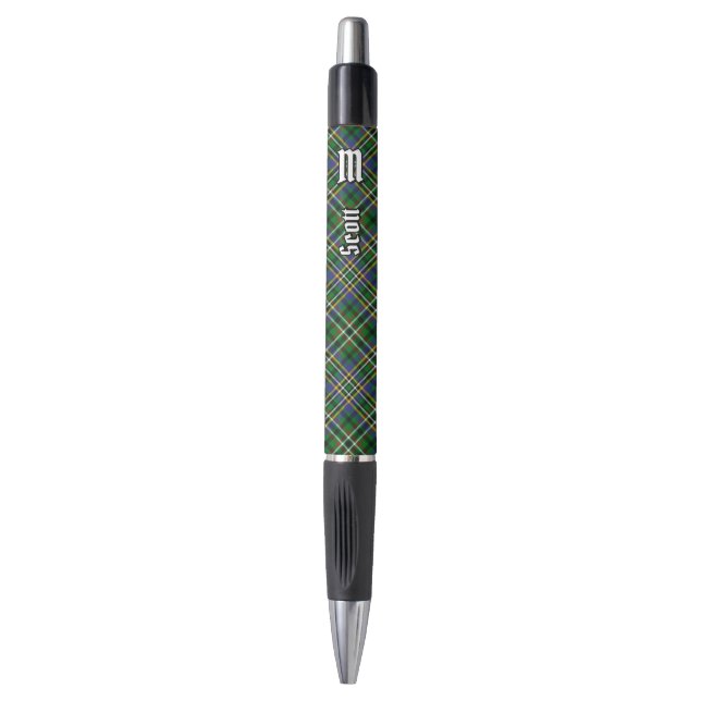 Clan Scott Green Tartan Pen Kugelschreiber (Vorderseite Vertikal)
