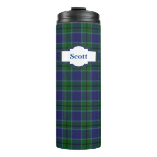Clan Scott Kariert Custom Thermal Tumbler Thermosbecher