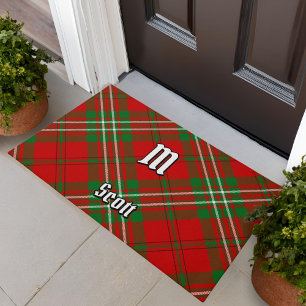 Clan Scott Red Tartan Doormat Fußmatte