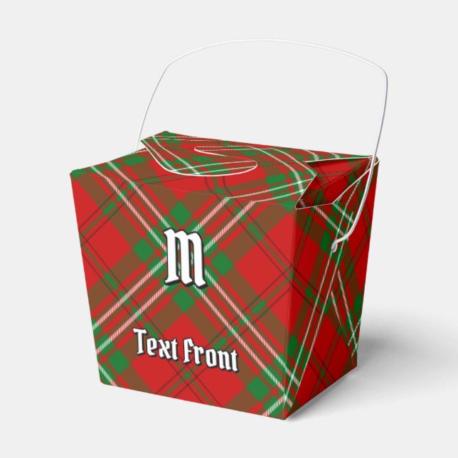 Clan Scott Red Tartan Favor Box Geschenkschachtel (Vorderseite)