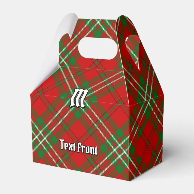 Clan Scott Red Tartan Favor Box Geschenkschachtel (Vorderseite)