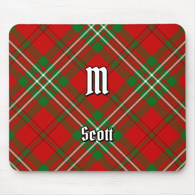 Clan Scott Red Tartan Mouse Pad Mousepad (Vorne)