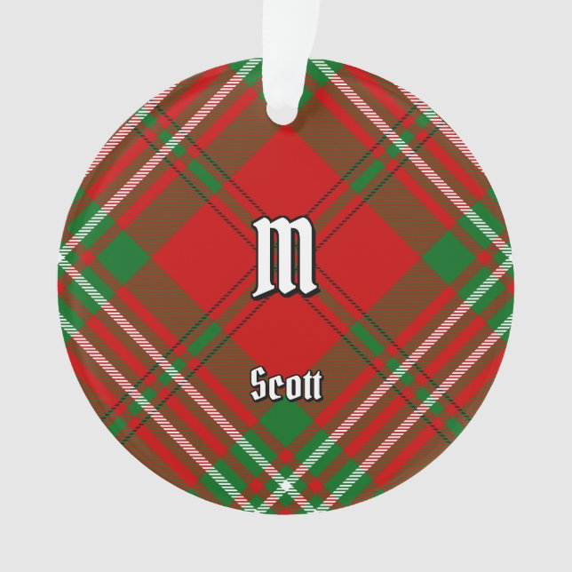 Clan Scott Red Tartan Ornament (Vorderseite)