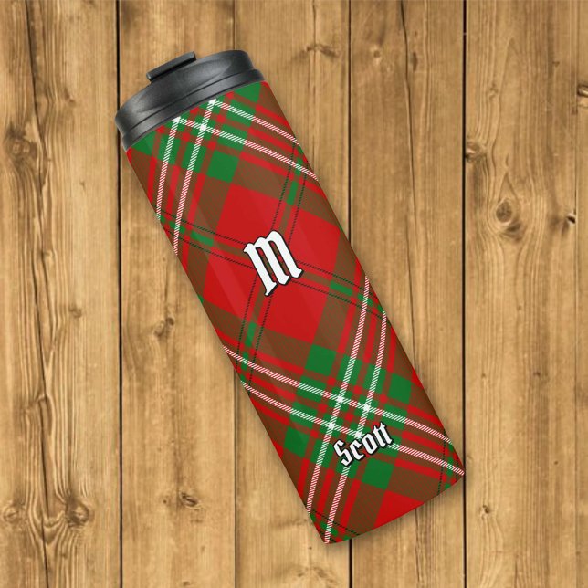Clan Scott Red Tartan Thermal Tumbler Thermosbecher (Von Creator hochgeladen)