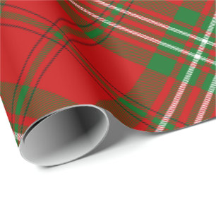 Clan Scott Red Tartan Wrapping Paper Geschenkpapier