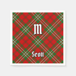 Clan Scott rote Tartan-Servietten Serviette
