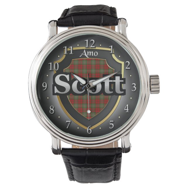 Clan Scott Scotland Celebration Watch Armbanduhr (Vorderseite)