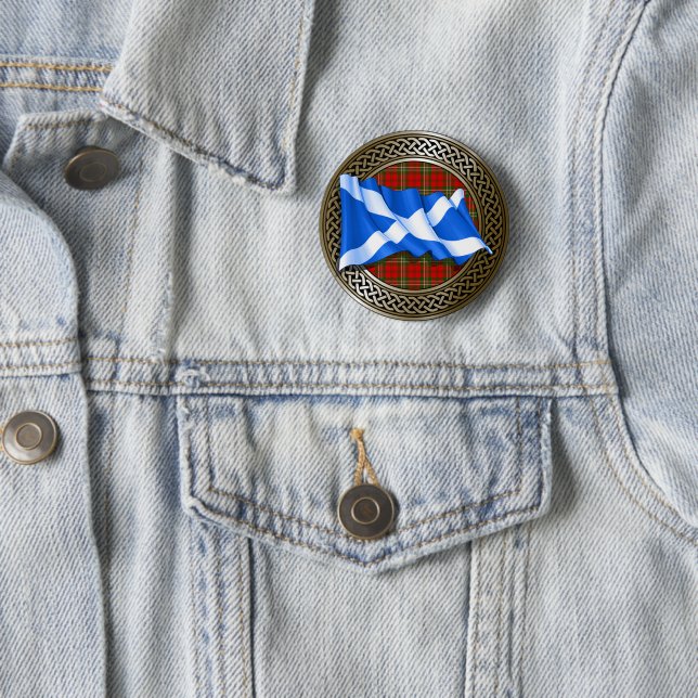 Clan Scott Tartan Button (Beispiel)