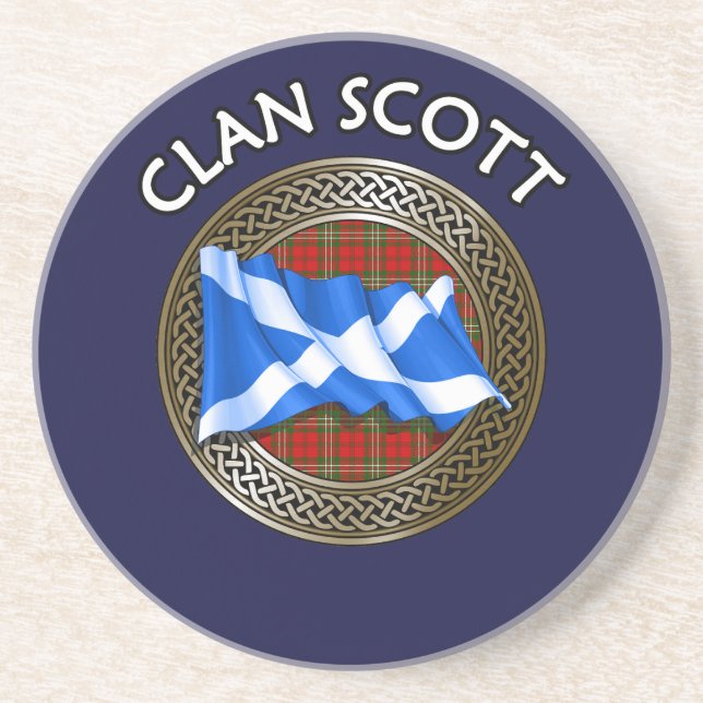 Clan Scott Tartan Getränkeuntersetzer (Vorne)