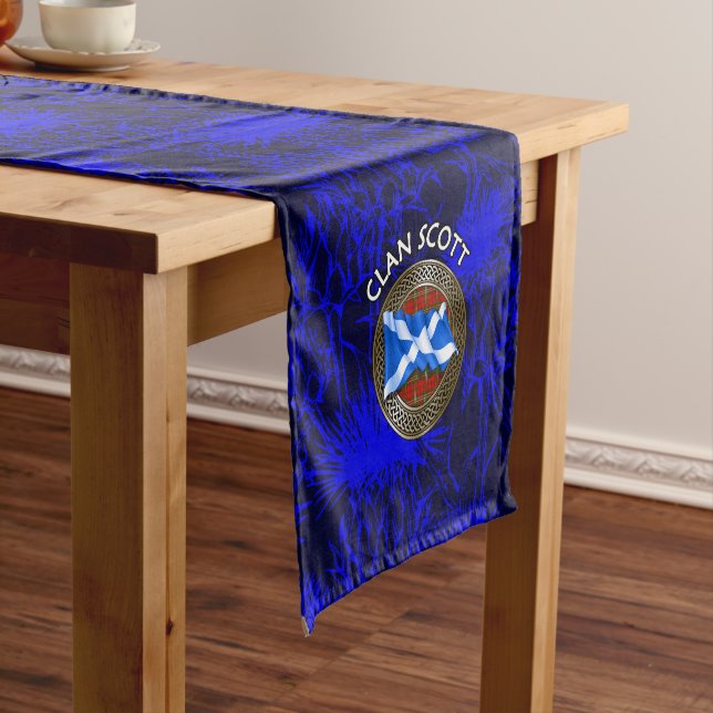 Clan Scott Tartan Kurzer Tischläufer (Beispiel)