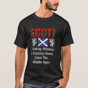 Clan Scott Tartan Scottish Family Name Scotland Pr T-Shirt