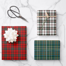 Clan Scott Tartan Variationen Geschenkpapier Set