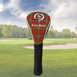 Clan Scott Wappen Abzeichen und Tartan individuell Golf Headcover
