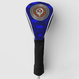 Clan Scott Wappen & Tartan Knot on Thistle Golf Headcover