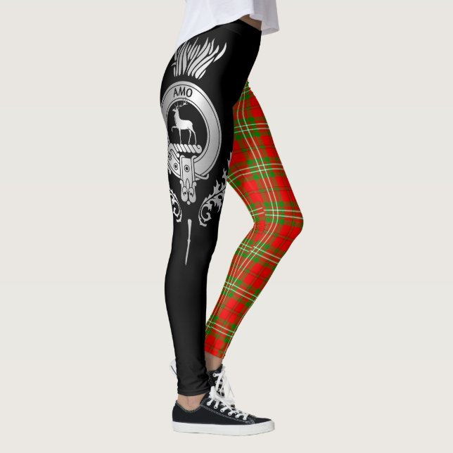 Clan Scott Wappen & Tartan Leggings (Rechts)