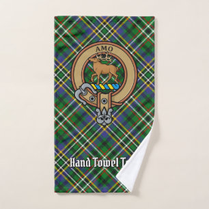 Clan Scott Wappen über Green Tartan Badhandtuch Set