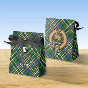 Clan Scott Wappen über Green Tartan Gevor Box Geschenkschachtel
