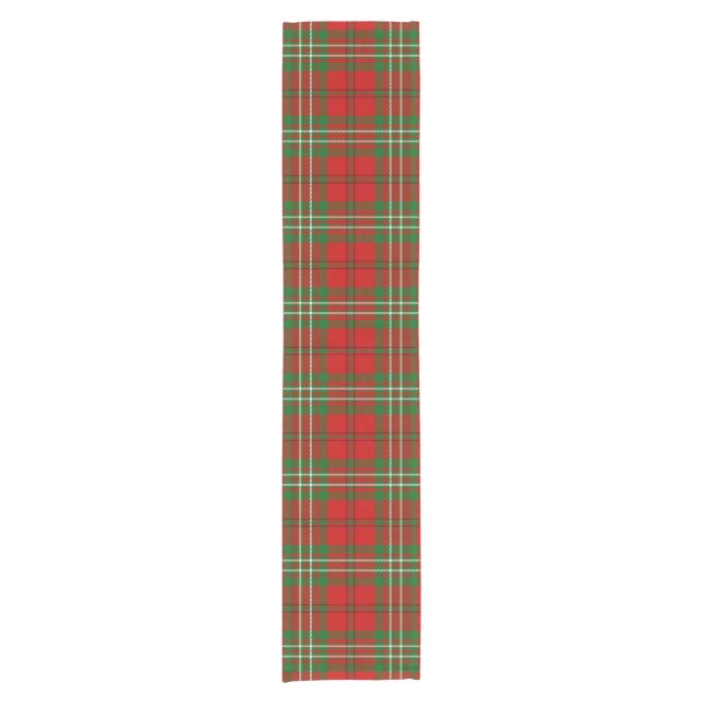 Clan-ScottTartan Kurzer Tischläufer (Vorderseite)
