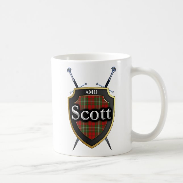 Clan-Scotttartan-Schild und Schwerter Tasse (Rechts)