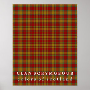 Clan Scrymgeour Colors of Scotland Tartan Poster