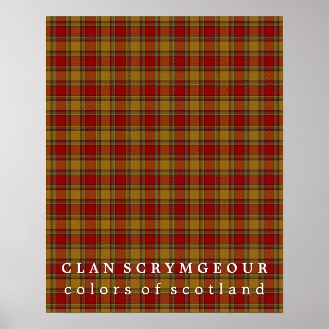 Clan Scrymgeour Colors of Scotland Tartan Poster (Vorne)