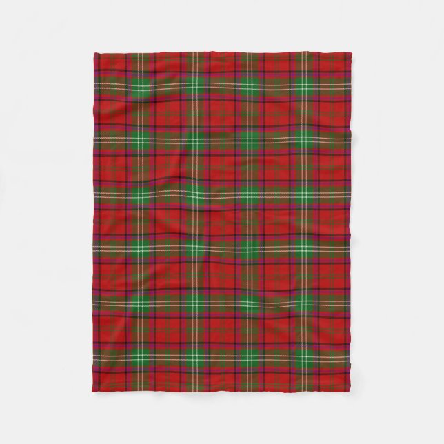 Clan Seton Tartan Kariert Fleecedecke (Vorderseite)
