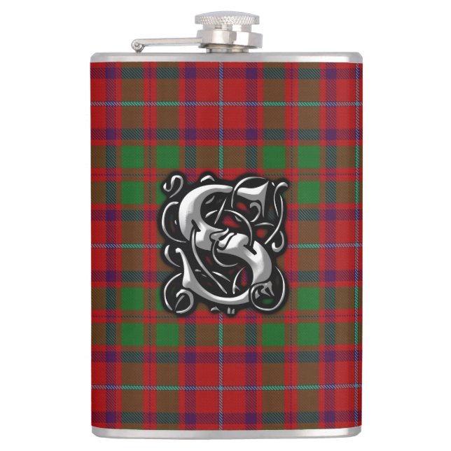 Clan Shaw Tartan Old Scotland Flask Flachmann (Vorderseite)