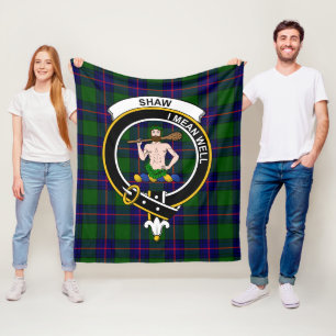 Clan Shaw von Sauchie Modern Tartan Kariert Fleecedecke