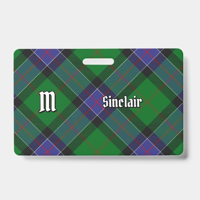 Clan Sinclair Hunting Tartan Ausweis (Vorderseite)