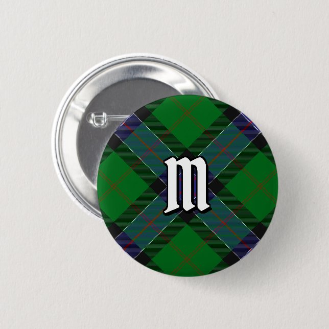 Clan Sinclair Hunting Tartan Button (Vorne & Hinten)