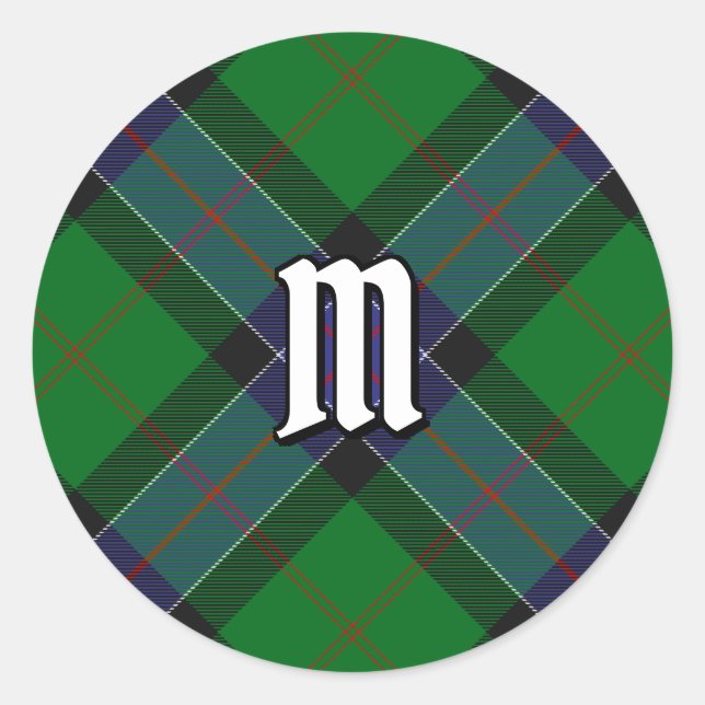 Clan Sinclair Hunting Tartan Runder Aufkleber (Vorderseite)