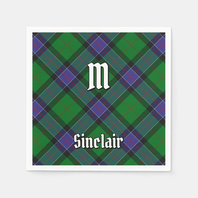 Clan Sinclair Hunting Tartan Serviette (Vorderseite)