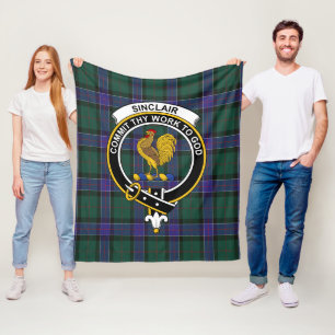 Clan Sinclair Jagd Modern Tartan Kariert Fleecedecke