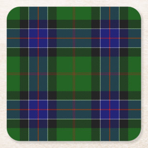 Clan Sinclair Modern Jagd Tartan Rechteckiger Pappuntersetzer