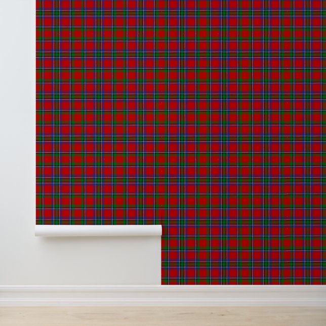 Clan Sinclair Red Tartan Tapete (Anwendung)